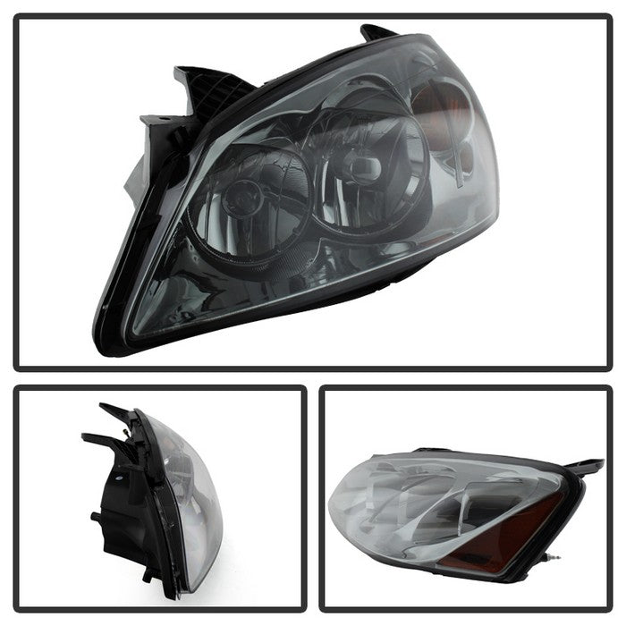 SPYDER Xtune Pontiac G6 05-10 (09-10 Fit w/Amber Turn Signal) Crystal Headlights Smoke HD-JH-PG605-AM-SM 9023682