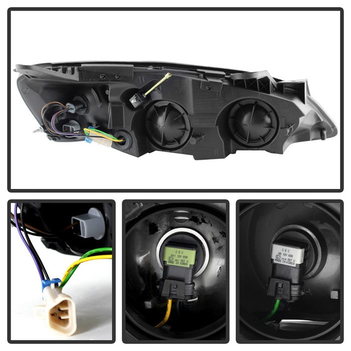 SPYDER Xtune Pontiac G6 05-10 (09-10 Fit w/Amber Turn Signal) Crystal Headlights Smoke HD-JH-PG605-AM-SM 9023682