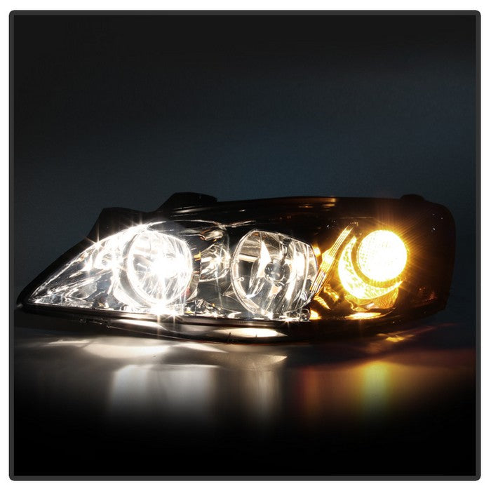 SPYDER Xtune Pontiac G6 05-10 (09-10 Fit w/Amber Turn Signal) Crystal Headlights Smoke HD-JH-PG605-AM-SM 9023682
