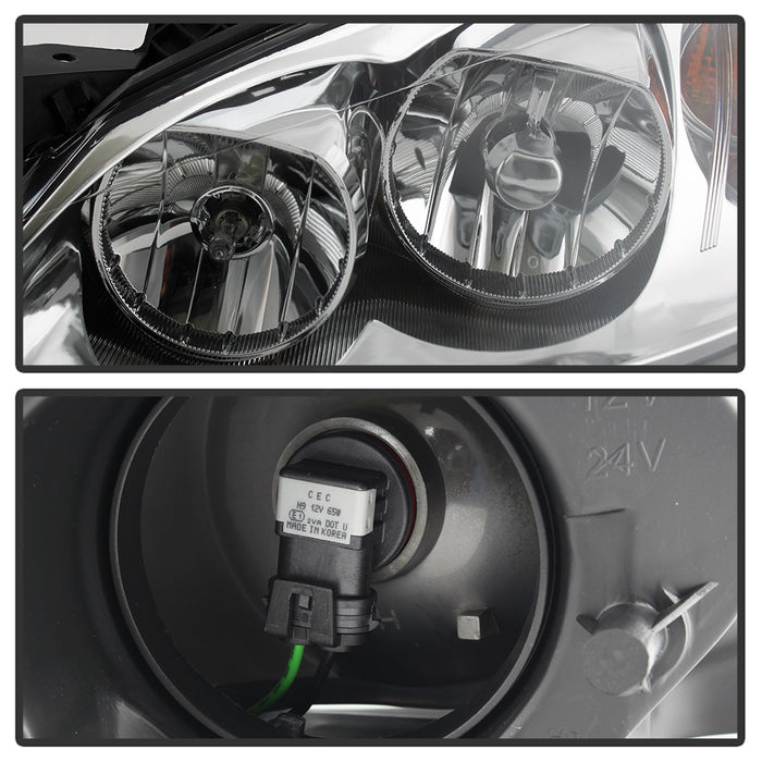 SPYDER xTune 05-10 Pontiac G6 (09-10 w/Turn Signal) Driver Side Headlight - OEM Left (HD-JH-PG605-OE-L) 9038372