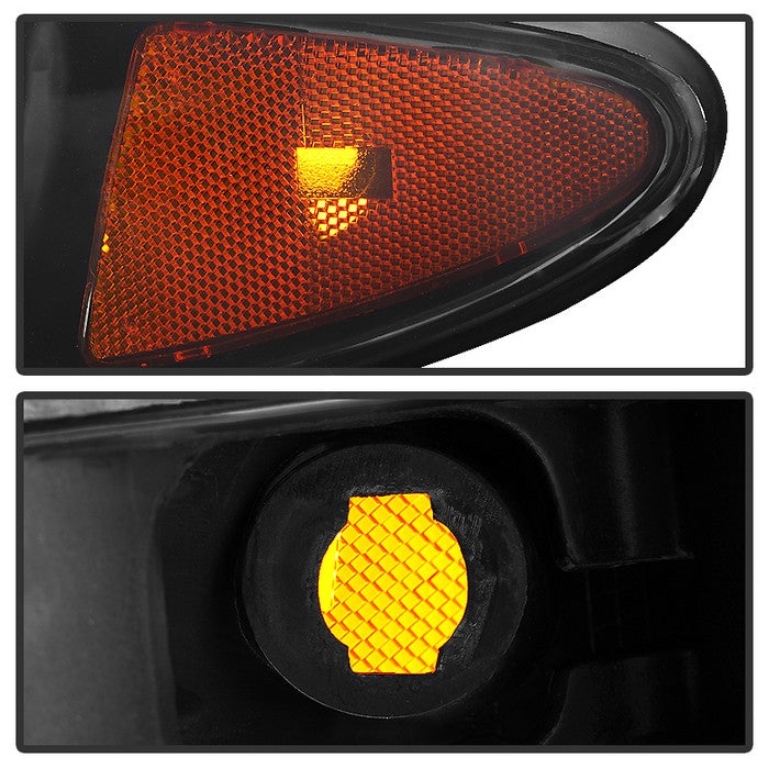 SPYDER Xtune Pontiac Grand Prix 97-03 Crystal Headlights w/ Amber Corner Lights HD-JH-PGPRIX-SET-AM-BSM 9034329