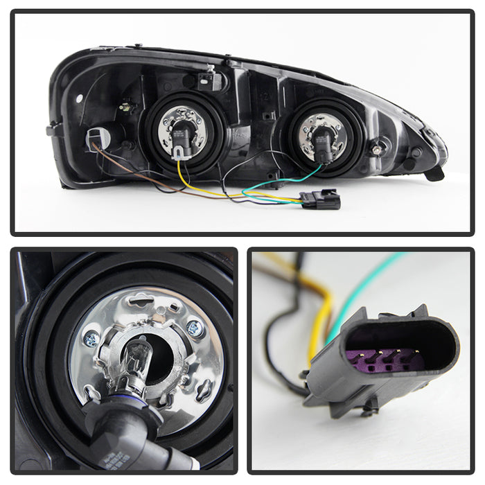 SPYDER Xtune Pontiac Grand Prix 04-08 Crystal Headlights Black HD-JH-PGPRIX04-AM-BK 9023637