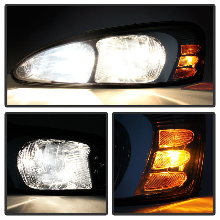 SPYDER Xtune Pontiac Grand Prix 04-08 Crystal Headlights Black HD-JH-PGPRIX04-AM-BK 9023637
