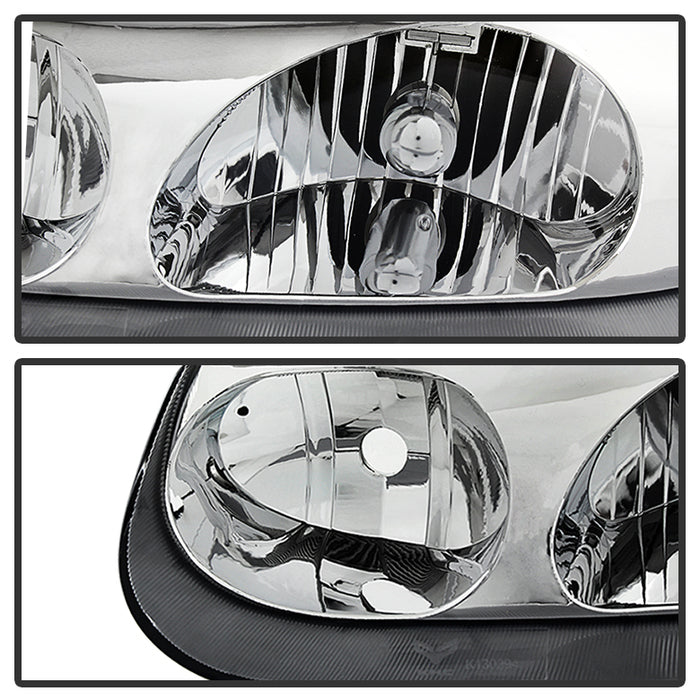 SPYDER Xtune Satun Sc Series Coupe 2001-2002 OEM Style Headlights Chrome HD-JH-SASC-01-C 9029721