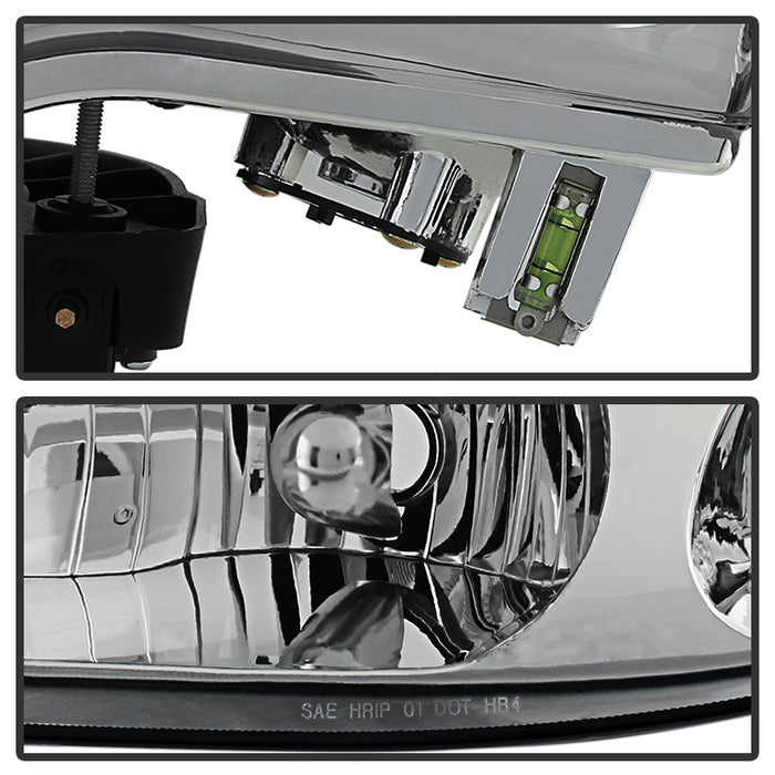 SPYDER Xtune Satun Sc Series Coupe 2001-2002 OEM Style Headlights Chrome HD-JH-SASC-01-C 9029721