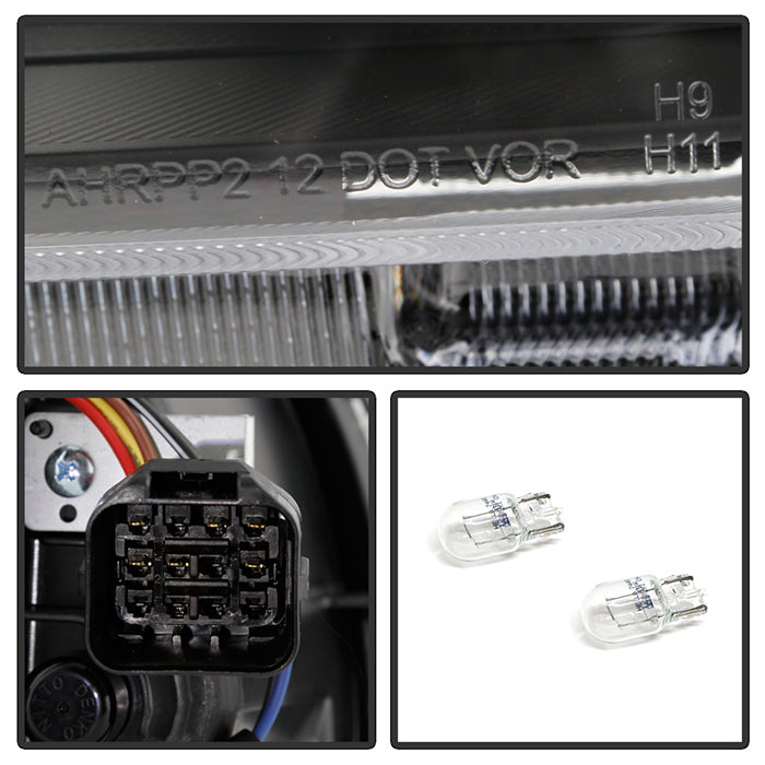 SPYDER 15-19 Subaru WRX Halogen Models Only OEM Style Headlights - Black 9049156