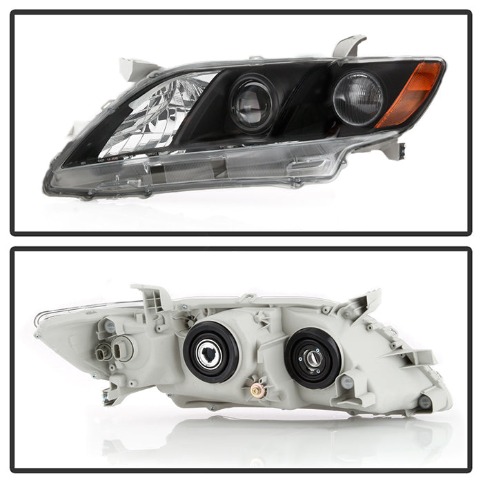 SPYDER xTune 07-09 Toyota Camry Halogen OEM Headlights - Black (HD-JH-TCAM08-AM-BK) 9943225