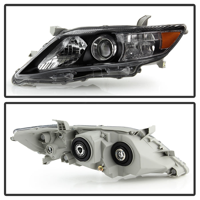SPYDER Xtune Toyota Camry 10-11 ( USa Built/Nal ) Amber Projector Headlights Black HD-JH-TCAM10-AM-BK 5072870