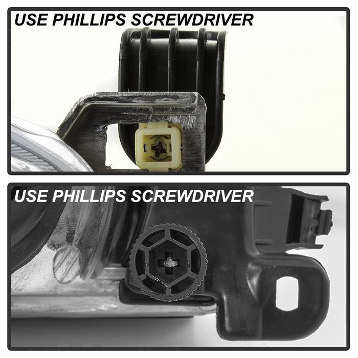 SPYDER xTune 97-99 Toyota Camry 4pc OEM Style Headlights w/Corner Lights - Black (HD-JH-TCAM97-SET-BK) 9042836