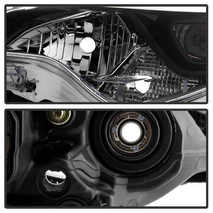 SPYDER xTune 14-16 Toyota Corolla OEM LED Headlights - Black w/Chrome (HD-JH-TCOL14-OE-BK) 9943713