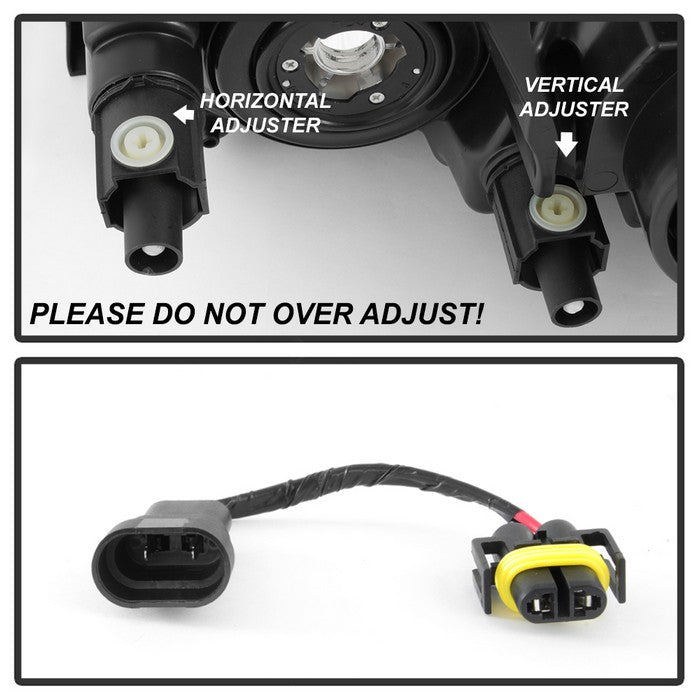 SPYDER xTune 09-12 Toyota RAV4 OEM Style Headlights - Black (HD-JH-TRAV409-AM-BK) 9040740