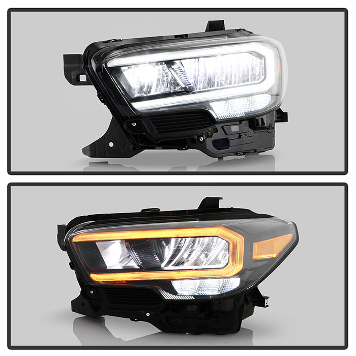 SPYDER Xtune 20-22 Toyota Tacoma Full LED w/DRL Headlight - OE Black Left (HD-JH-TTA20-FLED-OE-BK-L) 9953323