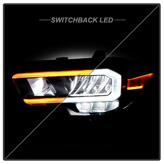 SPYDER Xtune 20-22 Toyota Tacoma Full LED w/DRL Headlight - OE Black Left (HD-JH-TTA20-FLED-OE-BK-L) 9953323
