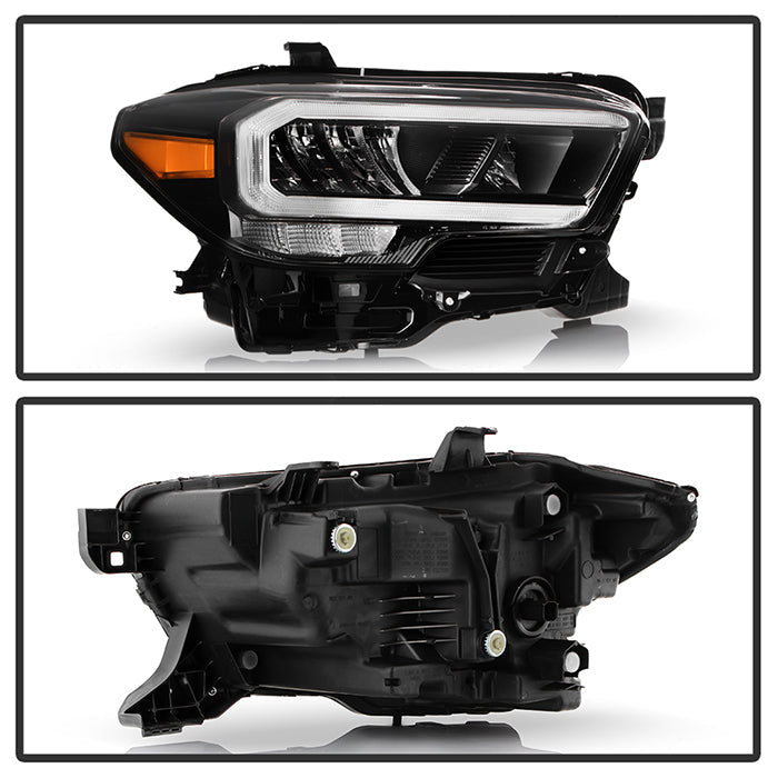 SPYDER Xtune 20-22 Toyota Tacoma Full LED w/DRL Headlight - OE Black Right (HD-JH-TTA20-FLED-OE-BK-R) 9953330