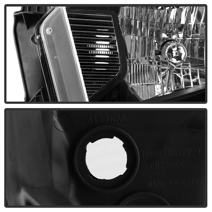 SPYDER xTune 14-17 Toyota Tundra w/o Running Lights OEM Style Halogen Headlights - Blk (HD-JH-TTU14-AM-BK) 9039683
