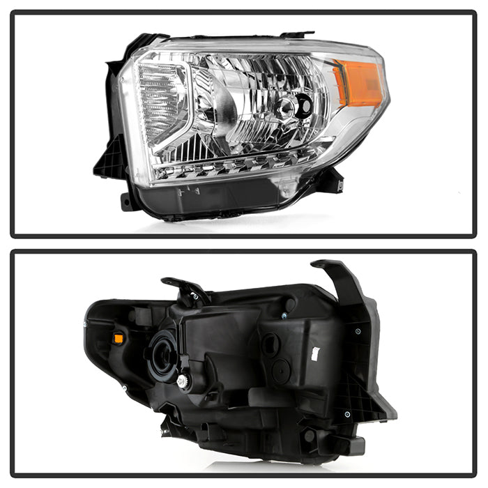 SPYDER xTune 14-17 Toyota Tundra w/o Running Lights OEM Style Halogen Headlights - Chrm (HD-JH-TTU14-AM-C) 9039690