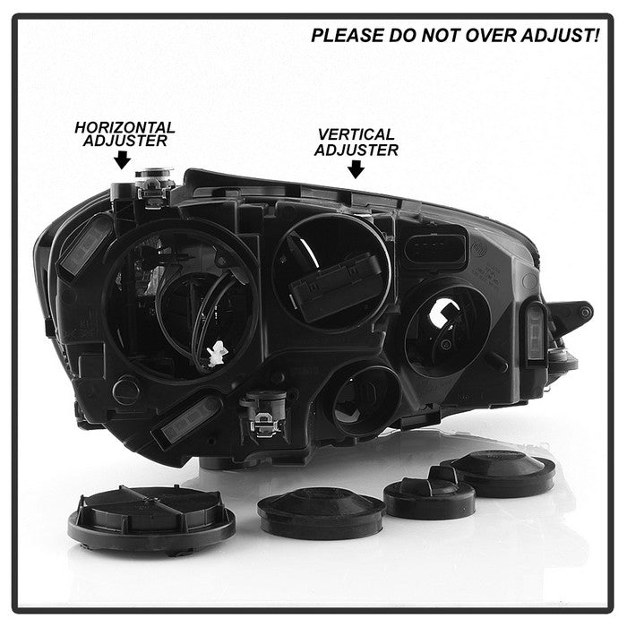 SPYDER xTune 15-17 VW Golf Halogen Driver Side Headlight - OEM Left (HD-JH-VG15-OE-L) 9940972