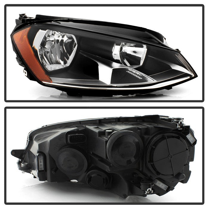 SPYDER xTune 15-17 VW Golf Halogen Passenger Side Headlight - OEM Right 9940989
