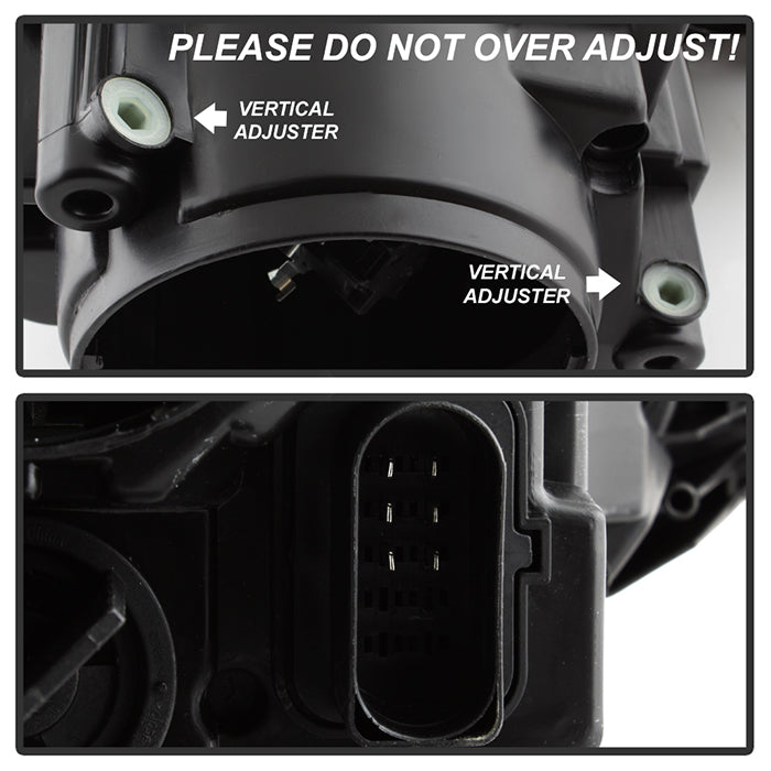 SPYDER xTune Volkswagen Golf 06-09 Driver Side Headlight - OEM Left Black HD-JH-TCOL14-OE-R 9039973