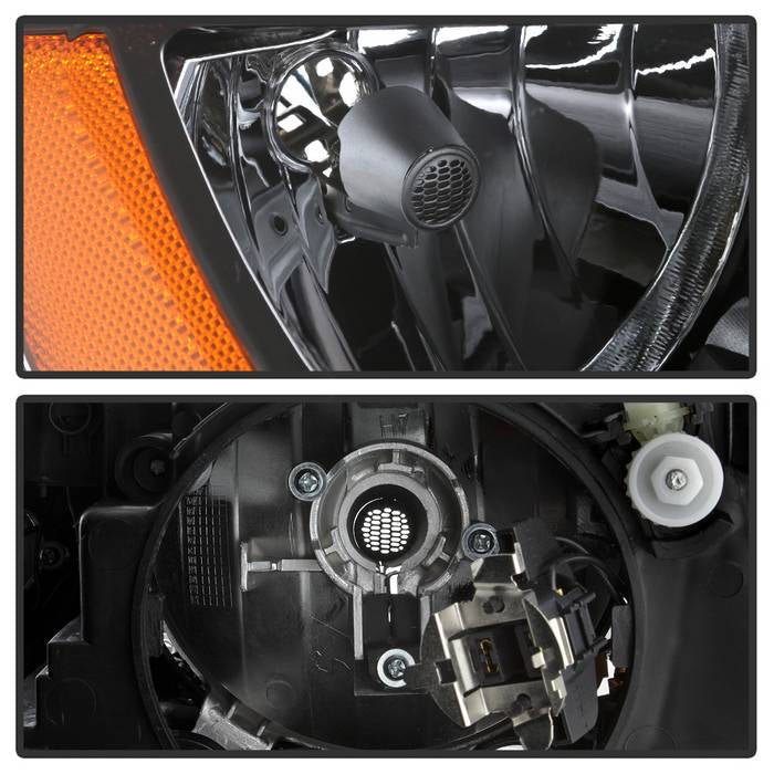 SPYDER Xtune Volkswagen Jetta 11-14 Amber Crystal Headlights Black HD-JH-VJ11-AM-BK 5075796