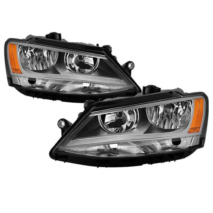SPYDER xTune 11-18 Volkswagen Jetta Sedan OEM Style Halogen Headlights - Chrome (HD-JH-VJ11-AM-C) 9042348
