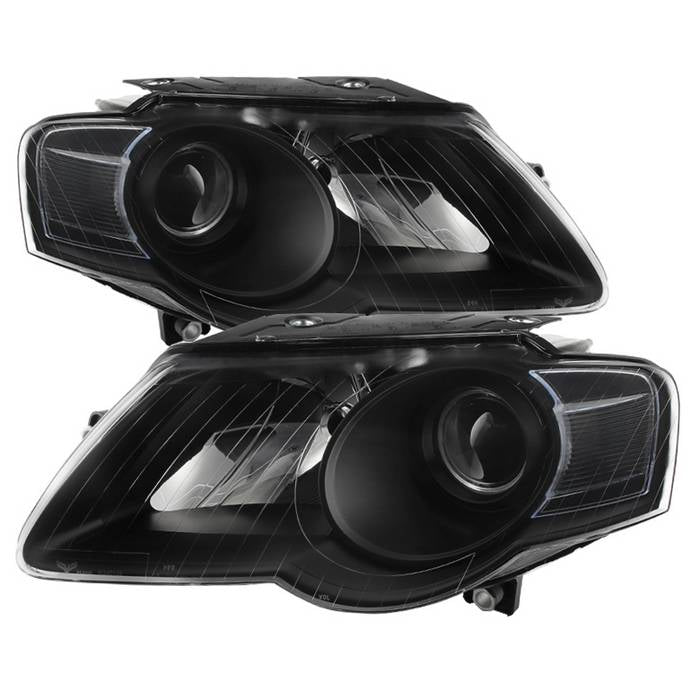 SPYDER Xtune Volkswagen Passat 06-10 (Halogen Only) Projector Headlights Black HD-JH-VWPAT06-BK 9025563