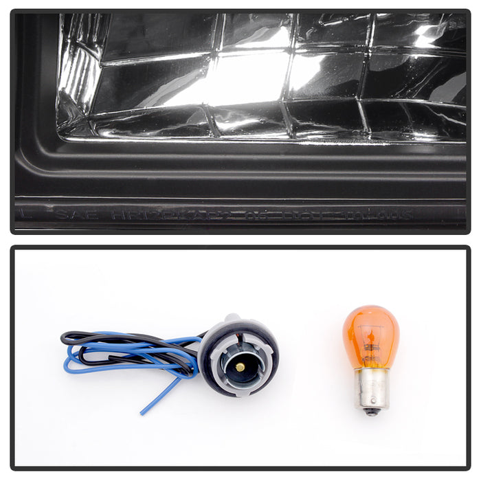 SPYDER Xtune Chevy Caprice 91-96 / Impala 91-96 1Pc LED Crystal Headlights Black HD-ON-CCP91-1PC-LED-BK 5031631