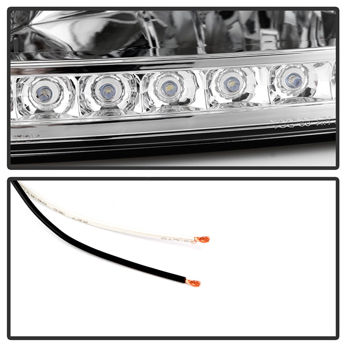 SPYDER Xtune Ford F150 97-03 Crystal Headlights w/ Clear LED Corners Chrome HD-ON-FF15097-LED-SET-C 5014191