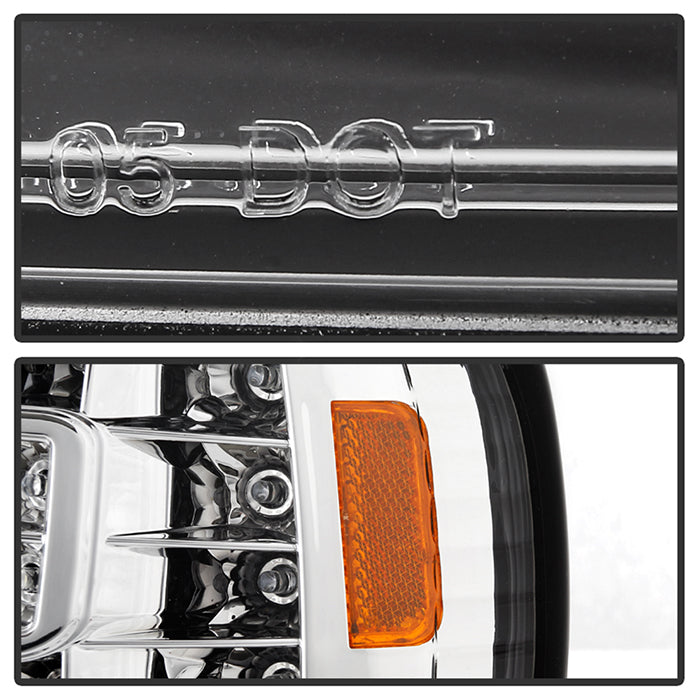 SPYDER Xtune Ford F150 97-03 Crystal Headlights w/ Clear LED Corners Chrome HD-ON-FF15097-LED-SET-C 5014191