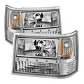 SPYDER Xtune Jeep Grand Cherokee 93-98 1Pc Crystal Headlights Chrome HD-ON-JGC93-1PC-LED-C 5017659