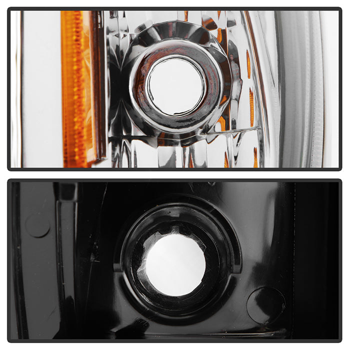 SPYDER Xtune Toyota Tacoma 01-04 1 Piece w/ Chrome Trim Corner Crystal Headlights HD-ON-TT01-1PC-LED-CC-C 5056368