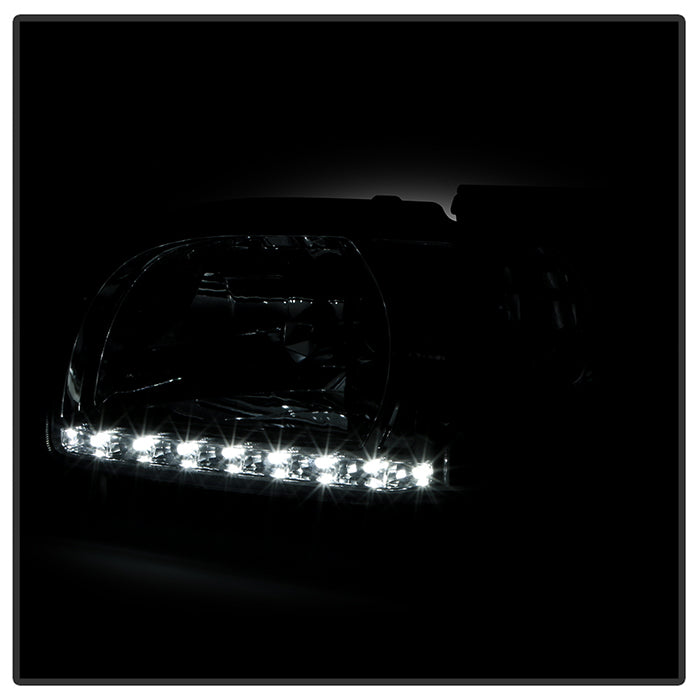 SPYDER Xtune Toyota Tacoma 01-04 1 Piece w/ Chrome Trim Corner Crystal Headlights HD-ON-TT01-1PC-LED-CC-C 5056368