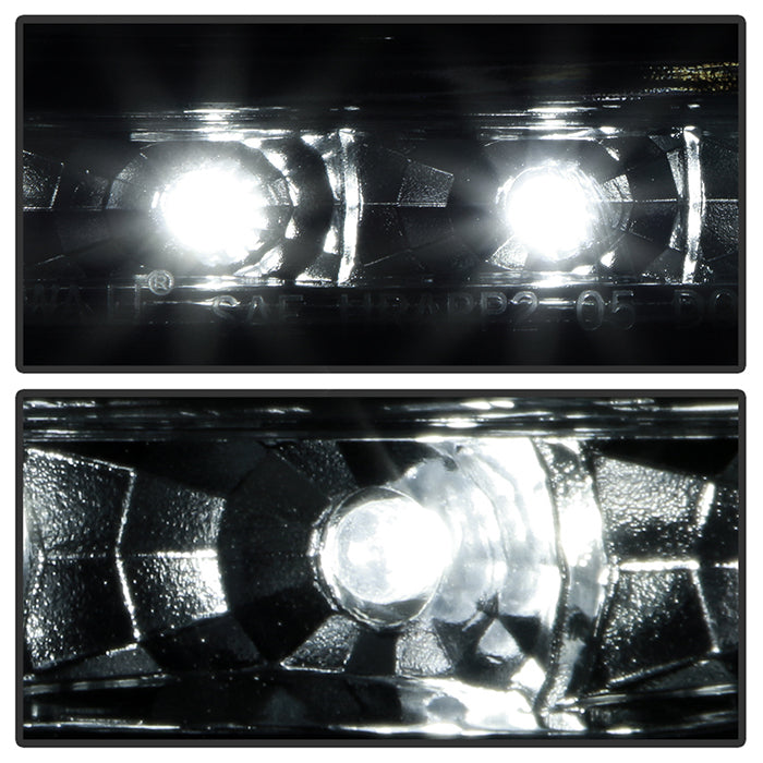 SPYDER Xtune Toyota Tacoma 01-04 1 Piece w/ Black Trim Corner Crystal Headlights HD-ON-TT01-1PC-LED-C 5056344