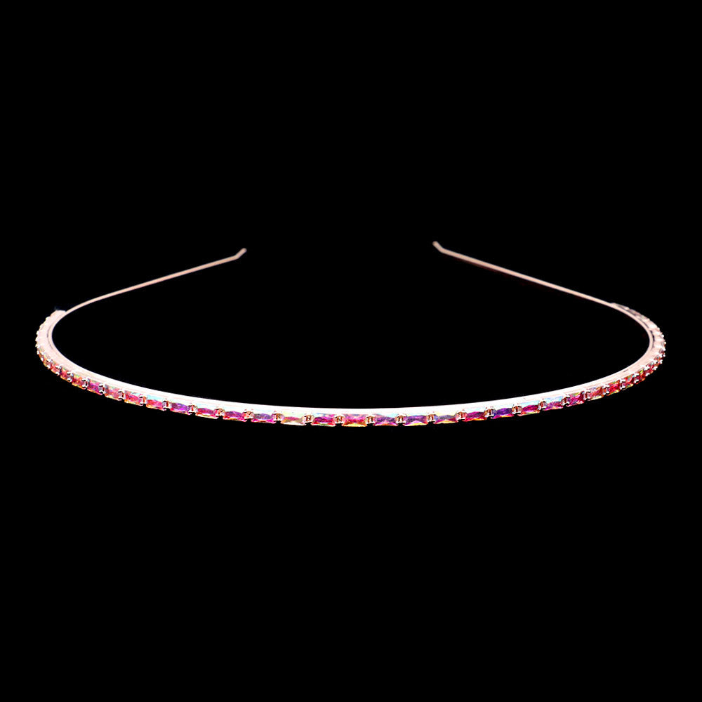 1Row Rectangle Stone Headband