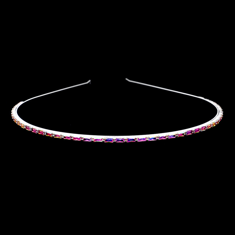 1Row Rectangle Stone Headband