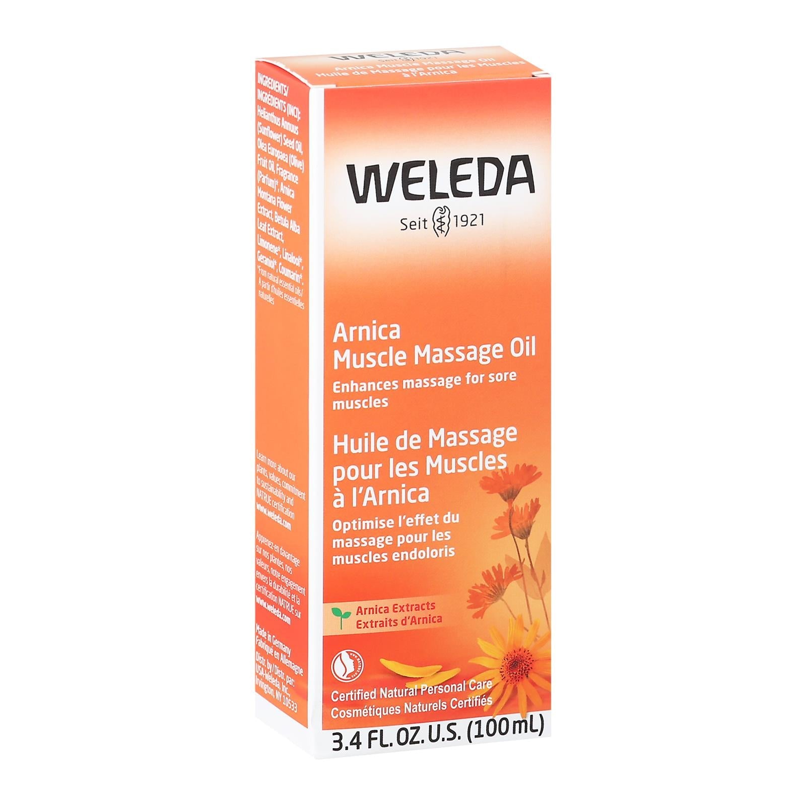 Weleda Arnica Muscle Massage Oil, 3.4 fl oz
