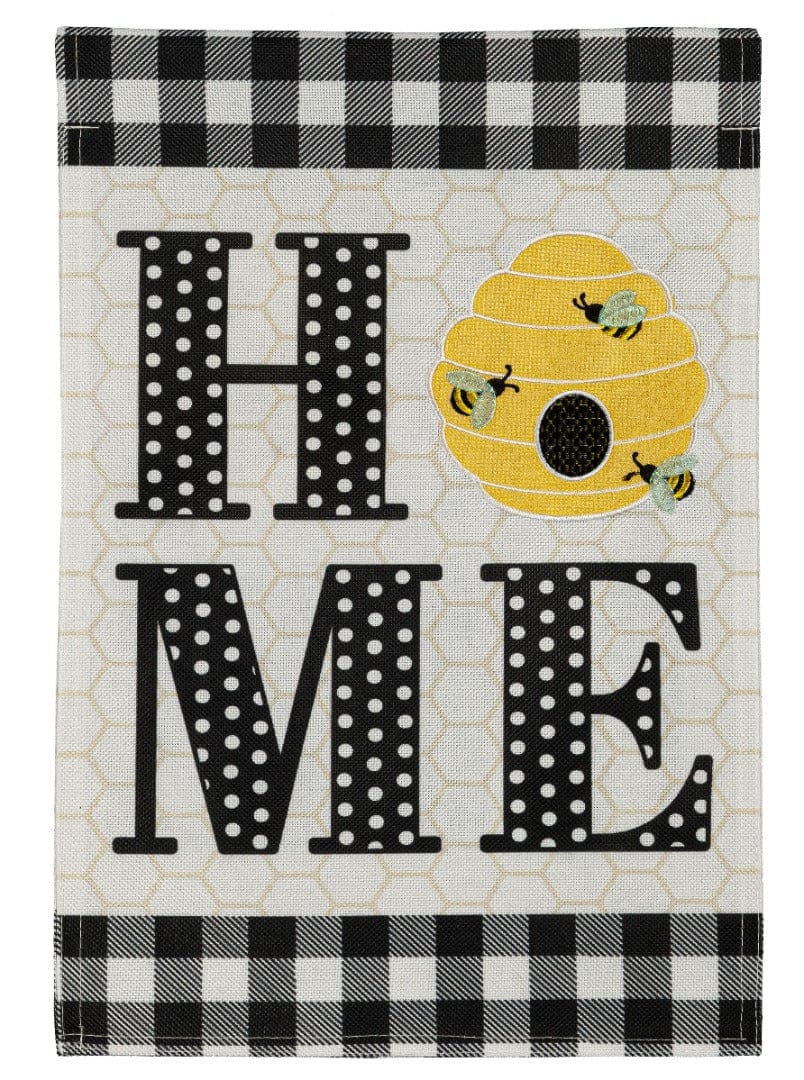 HOME Hive Garden Flag 2 Sided Bees