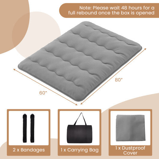 Futon Mattress with Washable Cover and Carry Bag-Full Size