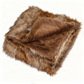 540GSM Soft Plush Fuzzy Luxury Faux Raccoon Fur Blanket for Bed-M