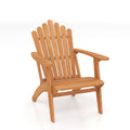 Acacia Wood Outdoor Patio Chair with 400 lbs Weight Capacity-Natural