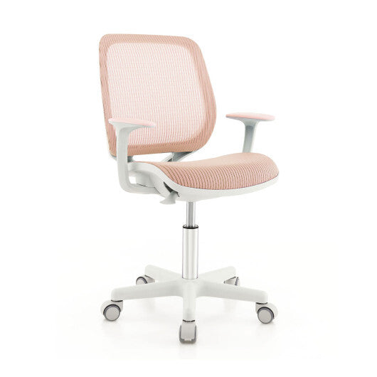 Swivel Mesh Children Computer Chair with Adjustable Height-Blue