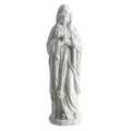 Virgin Mary Statue 29.5 inch Tall Outdoor Religious Sculpture-Gray