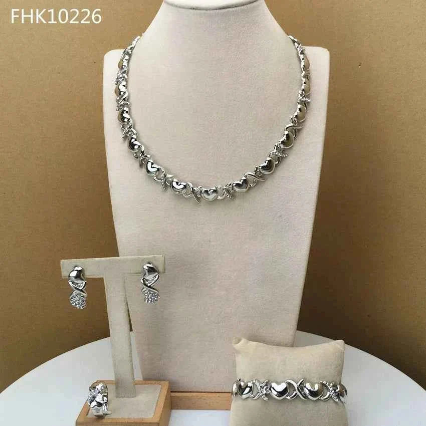 Hearts Gold Silver Necklaces