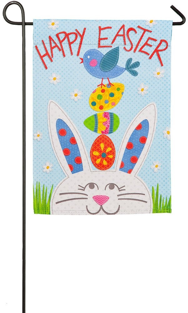 Happy Easter Bunny 2 Sided Garden Flag