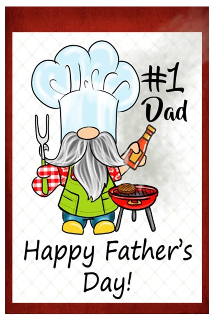 Happy Father's Day Garden Flag 2 Sided Grilling