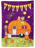 Harvest Camper Garden Flag 2 Sided Textured