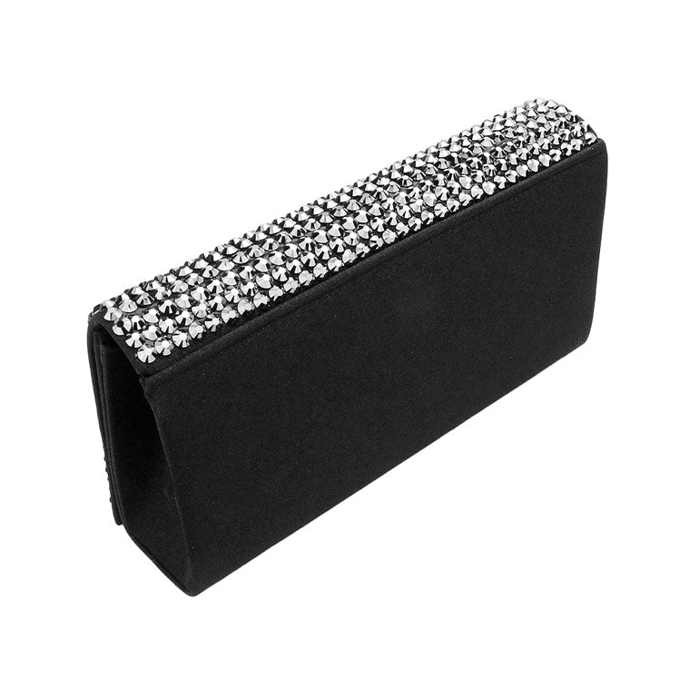 Bling Studded Evening Clutch Crossbody Bag