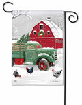 Hillsboro Farm Christmas Garden Flag 2 Sided