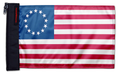 Betsy Ross 12"x18" Forever Wave Flag for Jeep Wrangler LJ 2003-2006