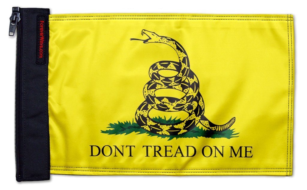 Gadsden "Don't Tread On Me" 12"x18" Forever Wave Flag for Jeep Wrangler YJ 1986-1995